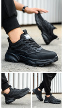 Tênis de Segurança Masculino – Leve, Respirável e com Biqueira de Aço – Antiperfuração