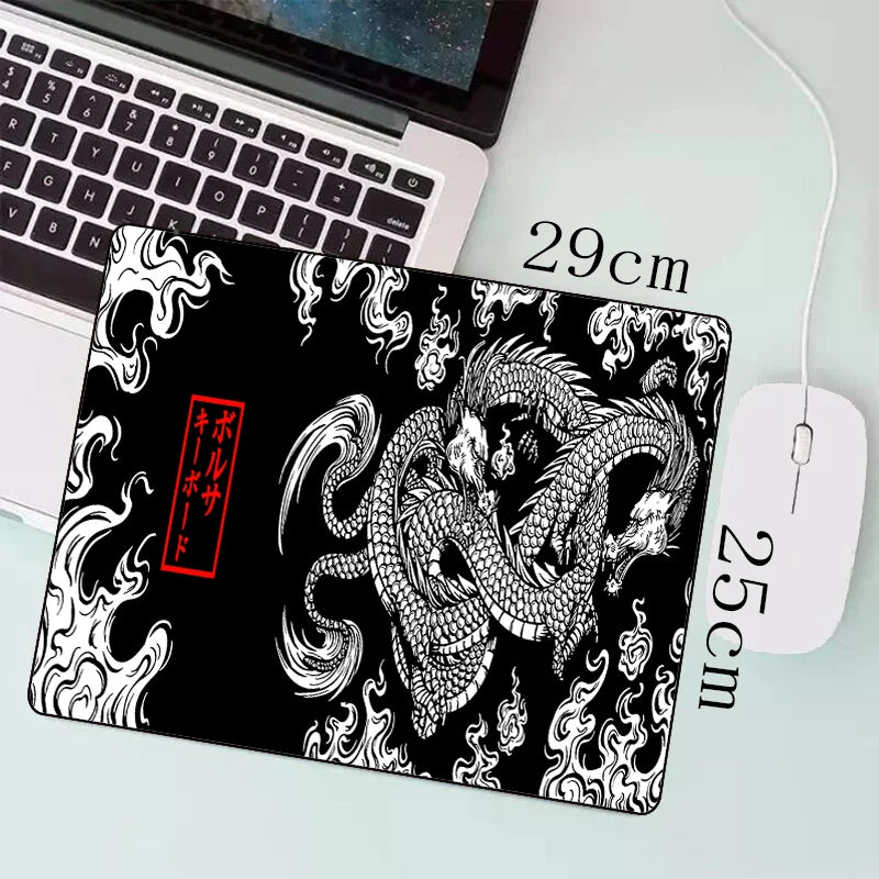 Mousepad Gamer XXL Dragão Japonês – Anime, Grande, Antiderrapante e à Prova d’Água