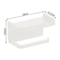 Suporte Multiuso para Papel Higiênico e Armazenamento – Prático, Compacto e Sem Furos