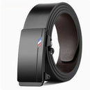 Cinto de Luxo Masculino com Fivela Automática – Couro Genuíno