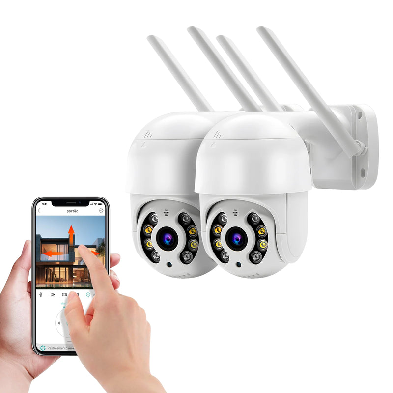 Câmera 360° Smart Wi-Fi A8 Full HD – Visão Noturna, Monitoramento por App e Detecção de Movimento