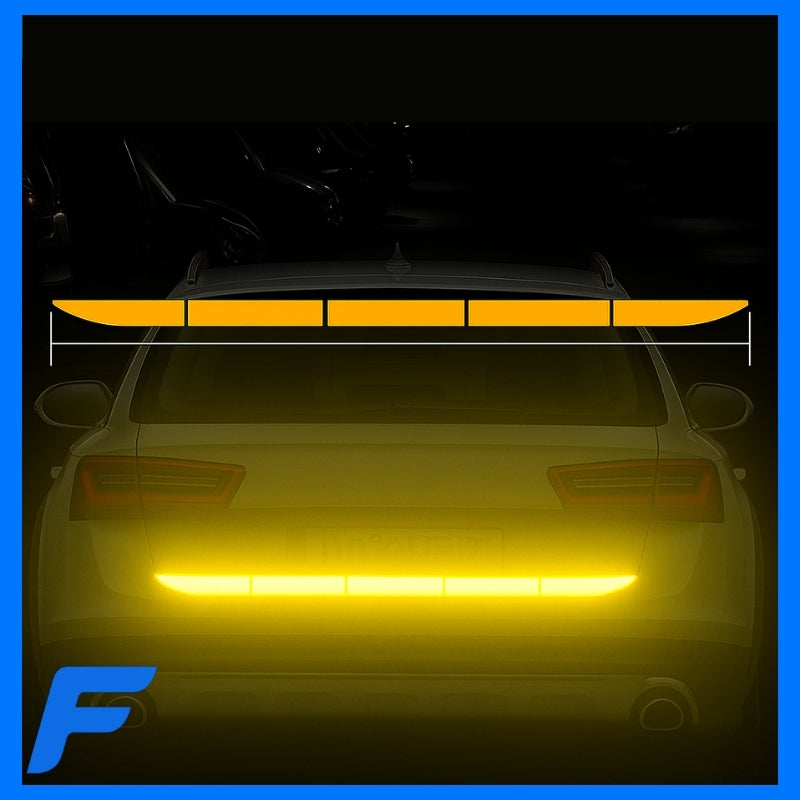 Adesivo Refletivo de Segurança Noturna para Carro